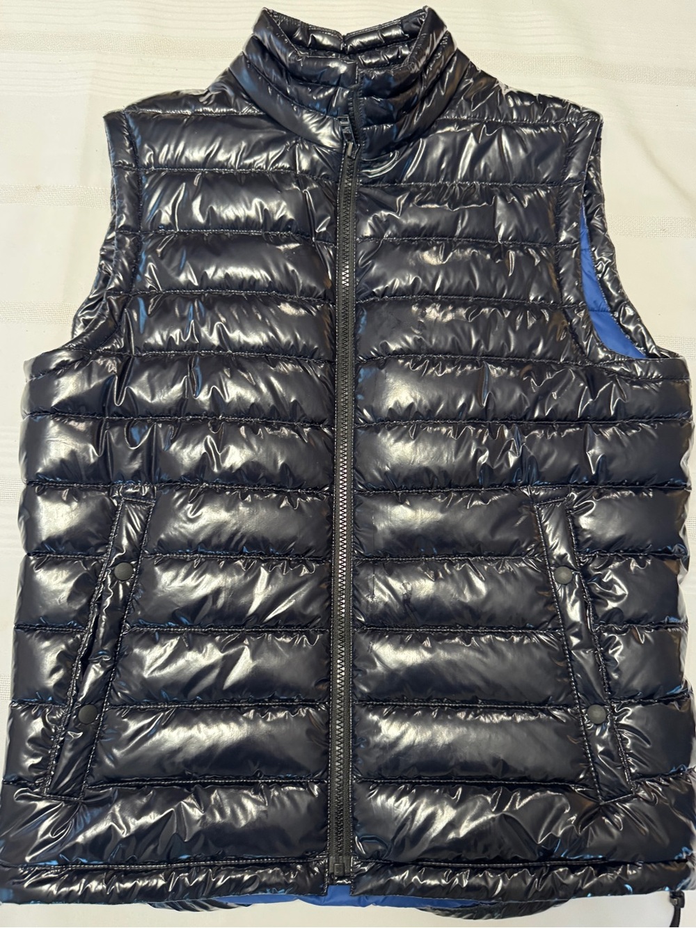 BOSS Hugo Boss Cilla Gilet Mens Puffer Vest Dark Blue US 36R S